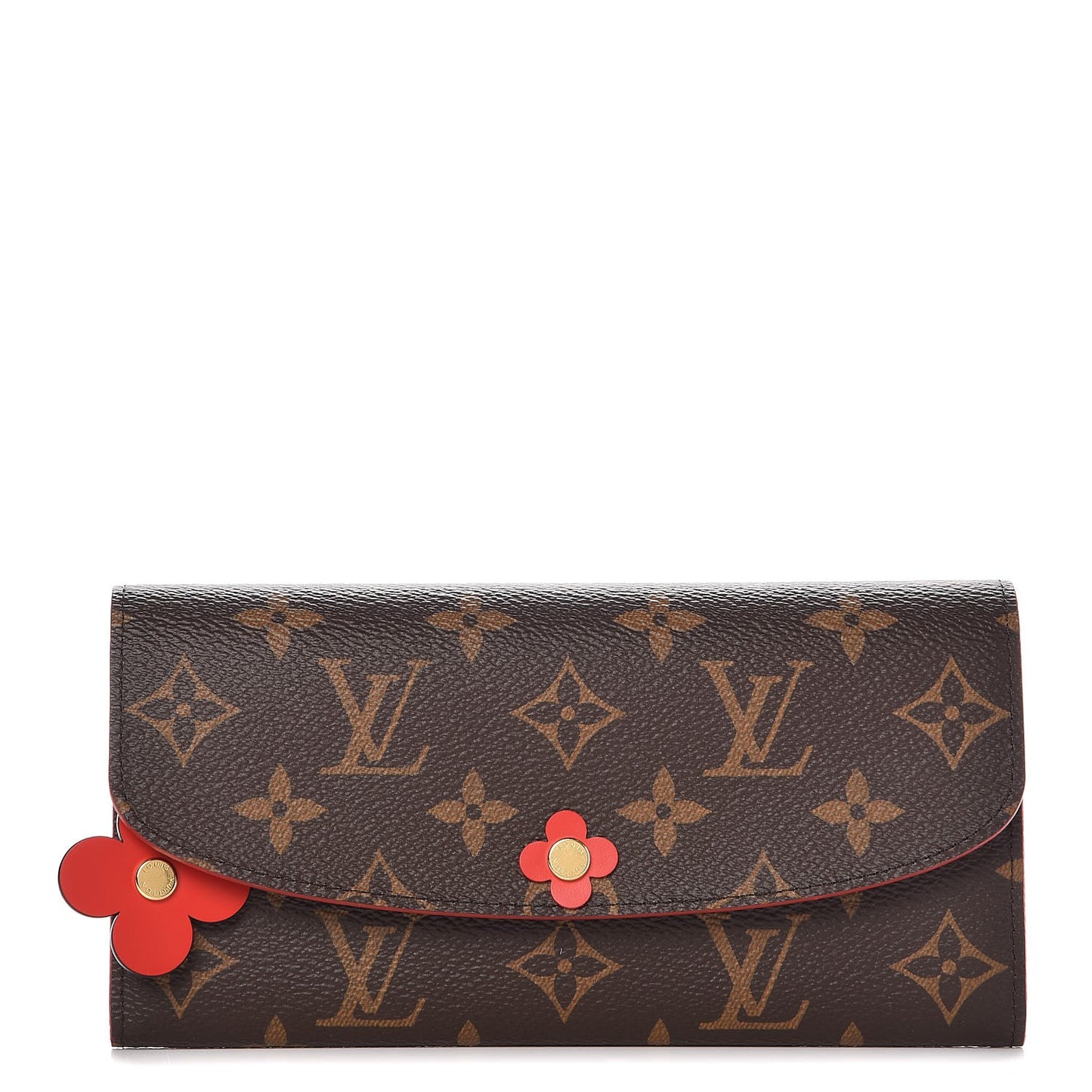 Monogram Bloom Flower Emilie Wallet Coquelicot