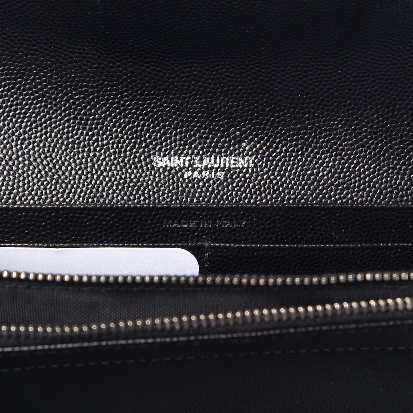 Grain De Poudre Matelasse Chevron Monogram Flap Wallet Black