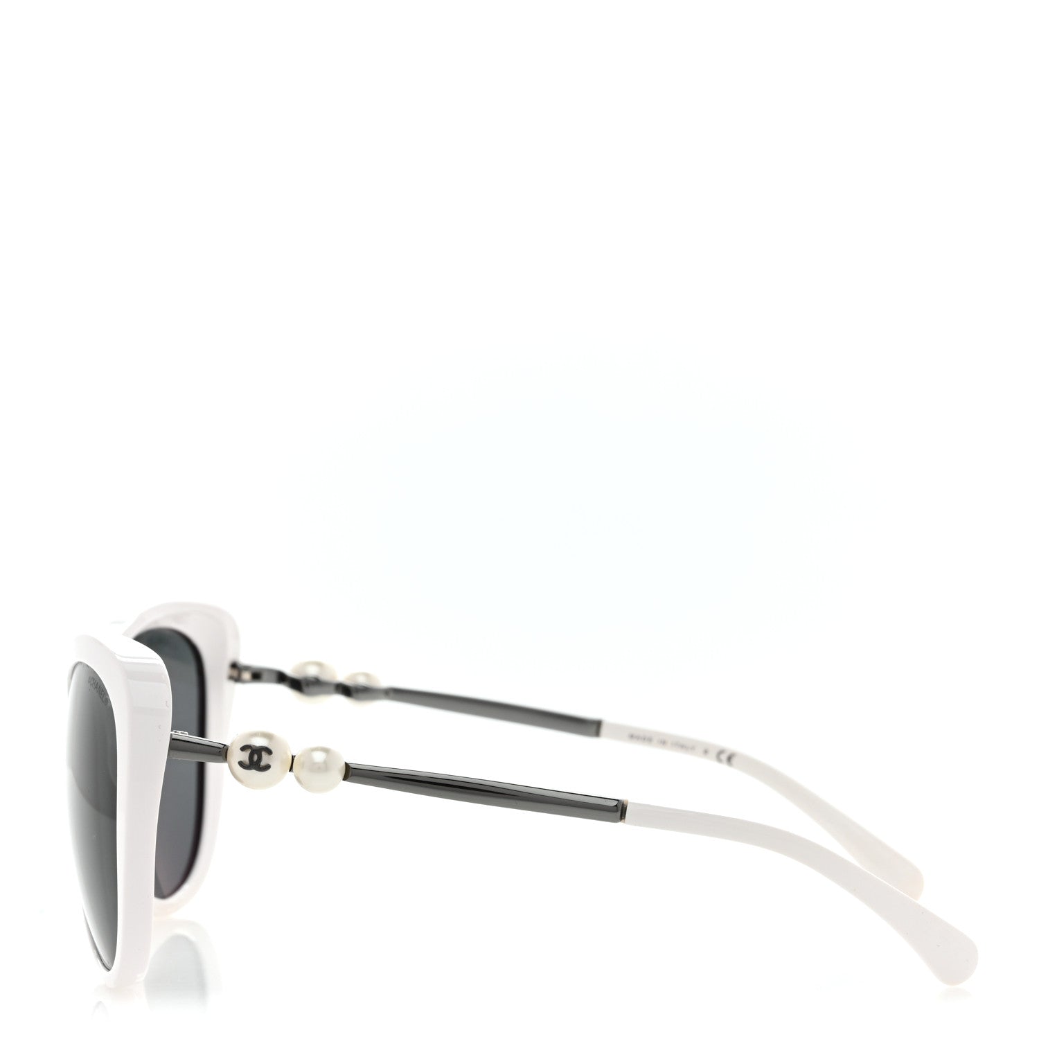 Chanel Acetate Pearl Butterfly Sunglasses 5338-H-A White 3 of 8