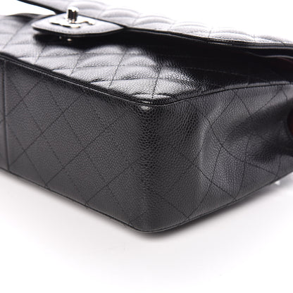 Chanel Caviar Quilted Jumbo Double Flap Black 9 of 10