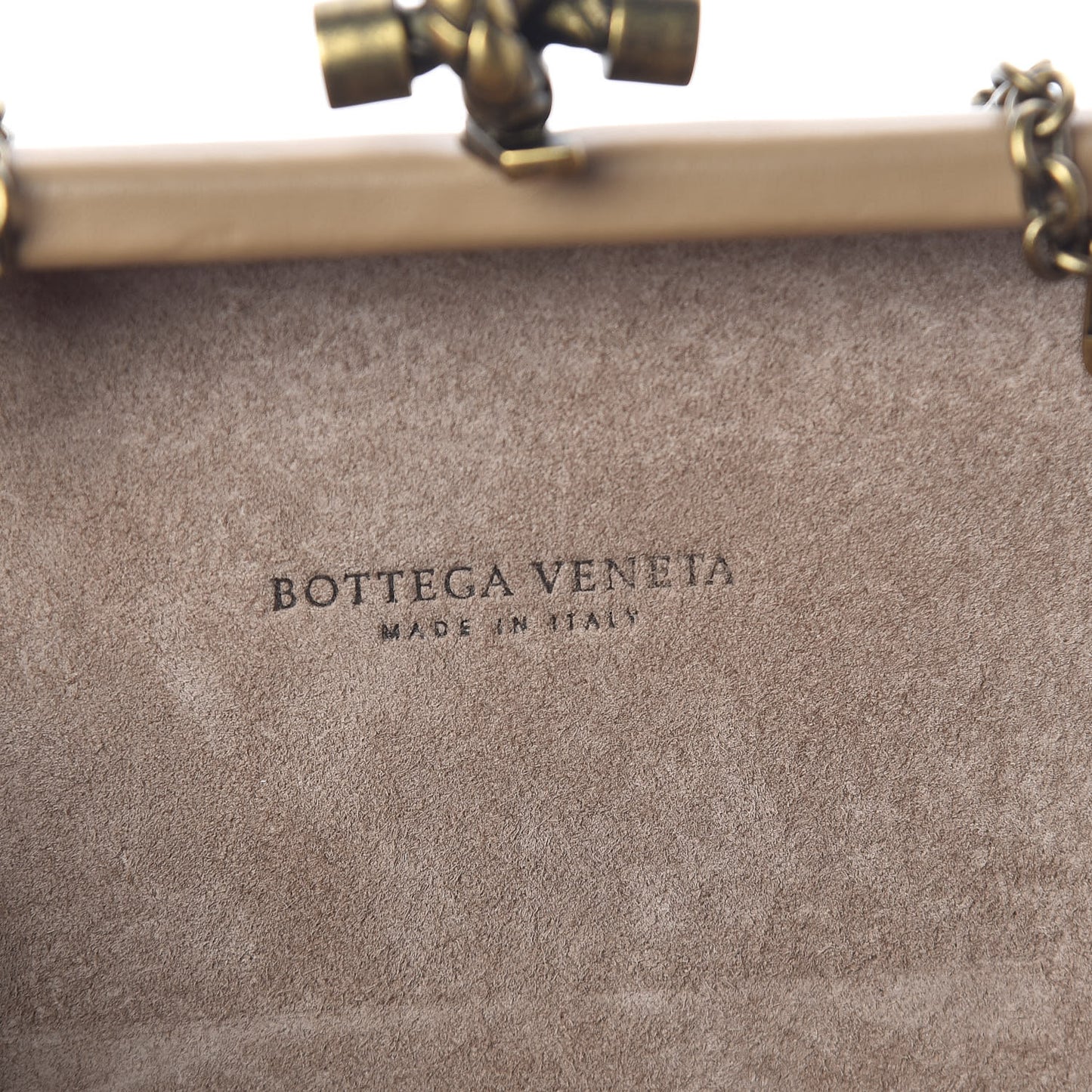 Lurex Intrecciato Chain Knot Clutch
