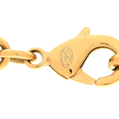 Chanel Crystal Chain Link CC Choker Necklace Gold 5 of 6