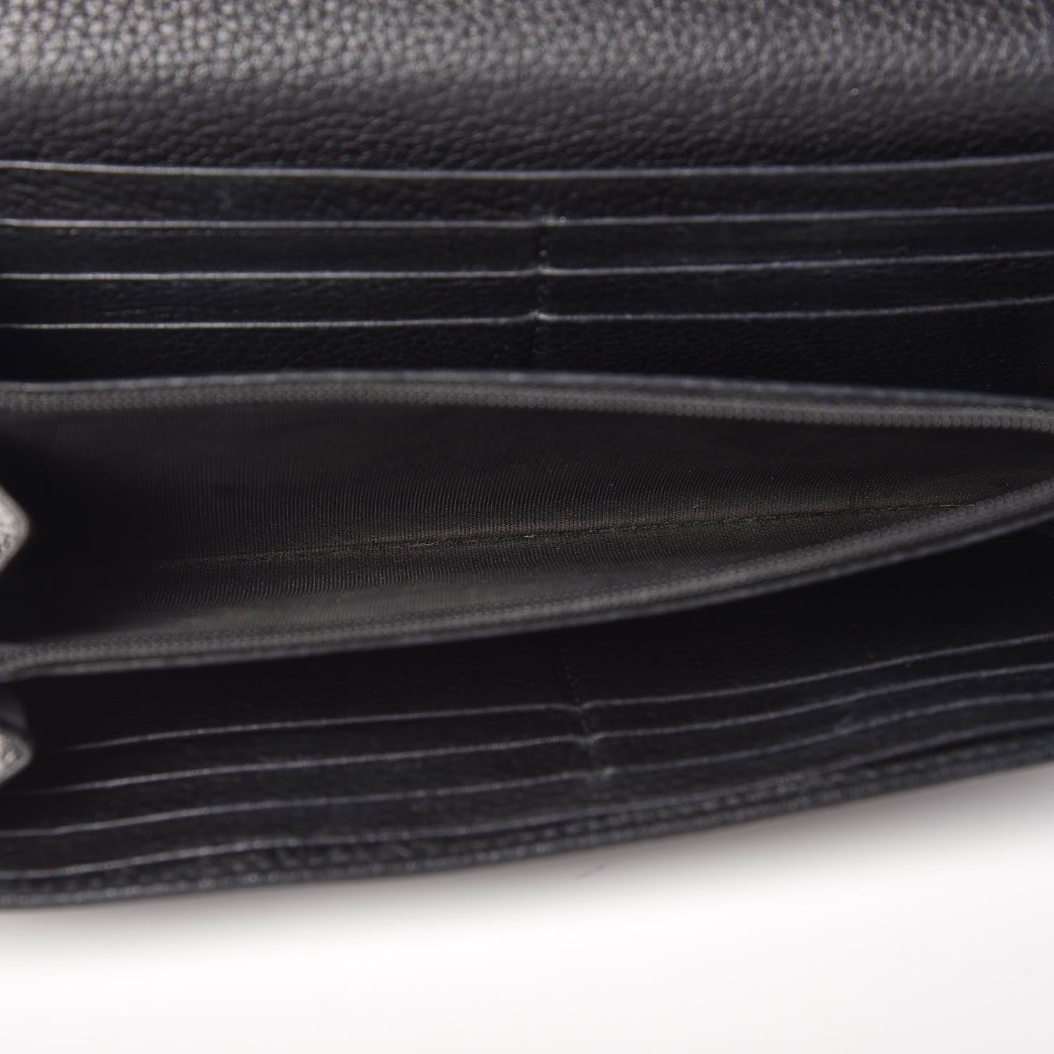 Gucci Pebbled Calfskin Large Soho Continental Wallet Black 6 of 15