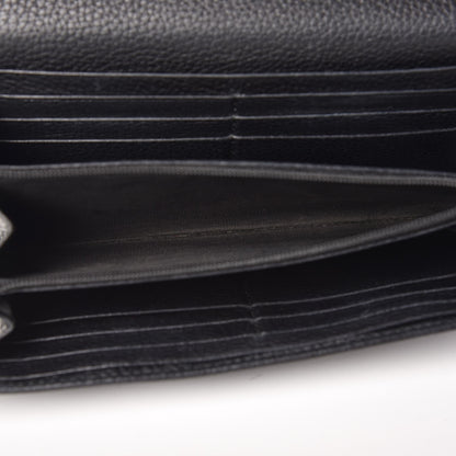 Gucci Pebbled Calfskin Large Soho Continental Wallet Black 6 of 15
