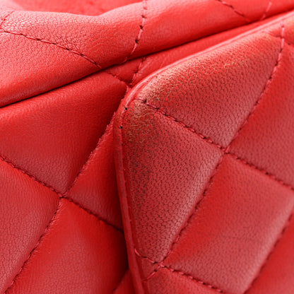 Chanel Lambskin Quilted Mini Rectangular Flap Red 11 of 11