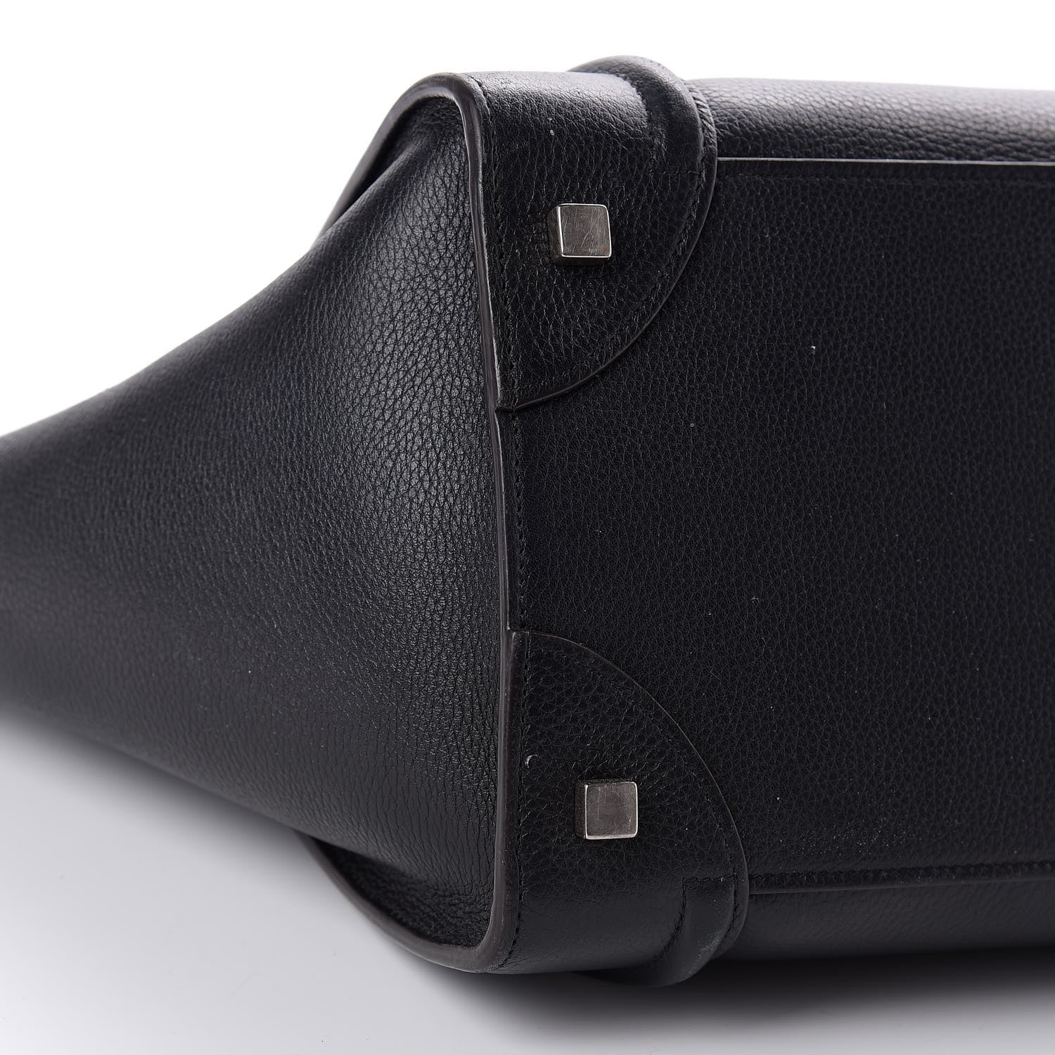 Celine Drummed Calfskin Mini Luggage Black 6 of 12