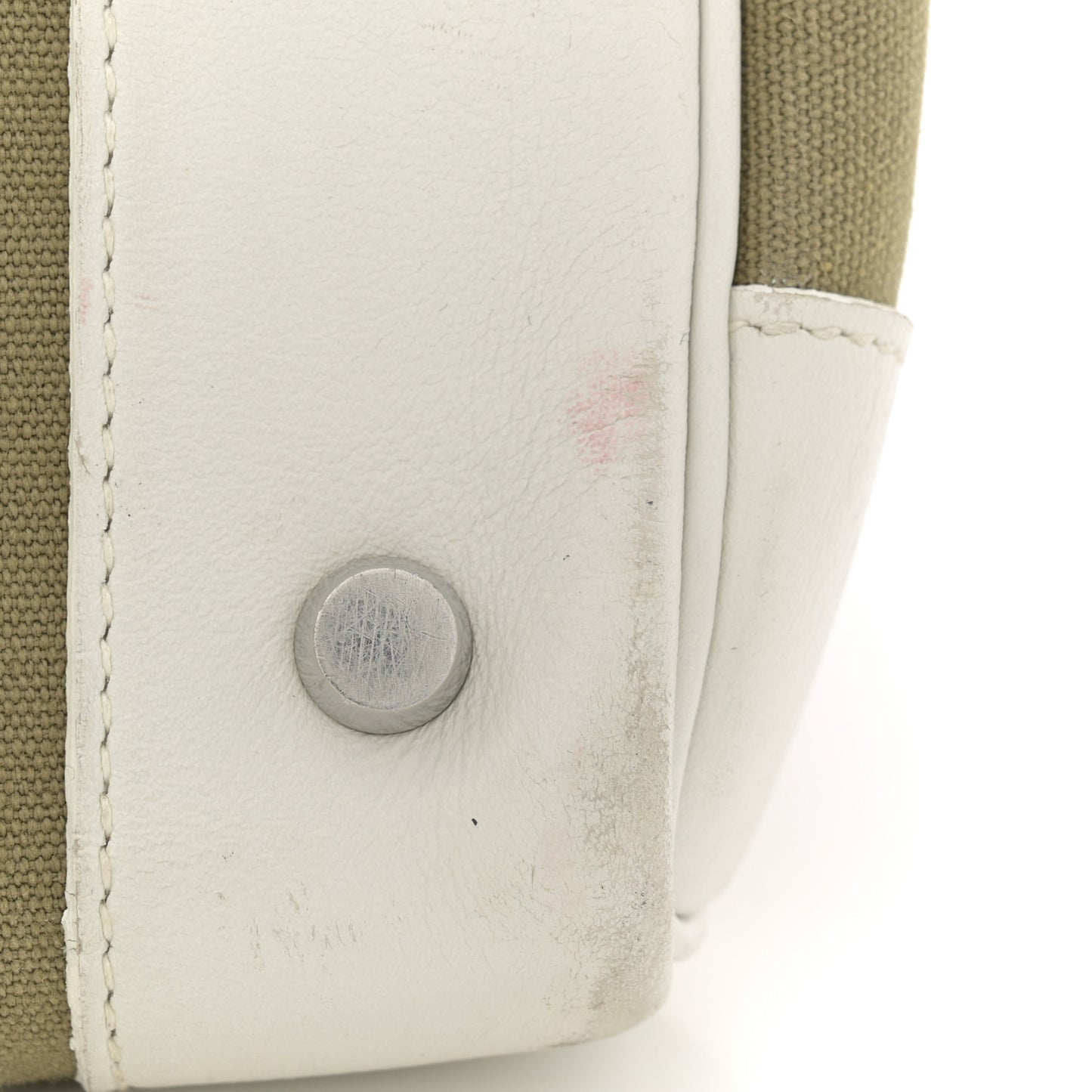 Swift Toile Birkin 35 White Vert Miliatire