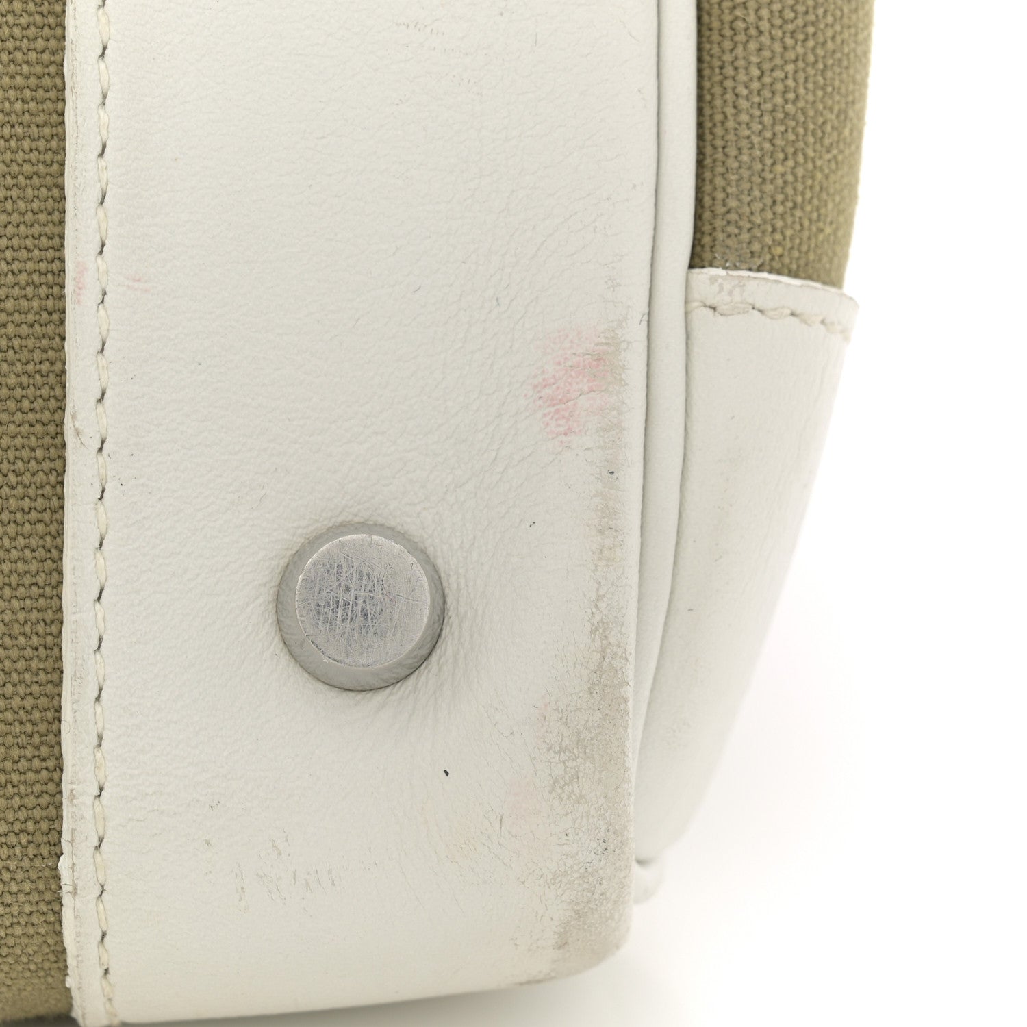 Hermes Swift Toile Birkin 35 White Vert Miliatire 20 of 20