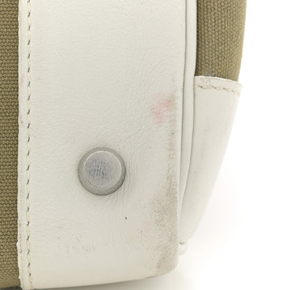 Hermes Swift Toile Birkin 35 White Vert Miliatire 20 of 20