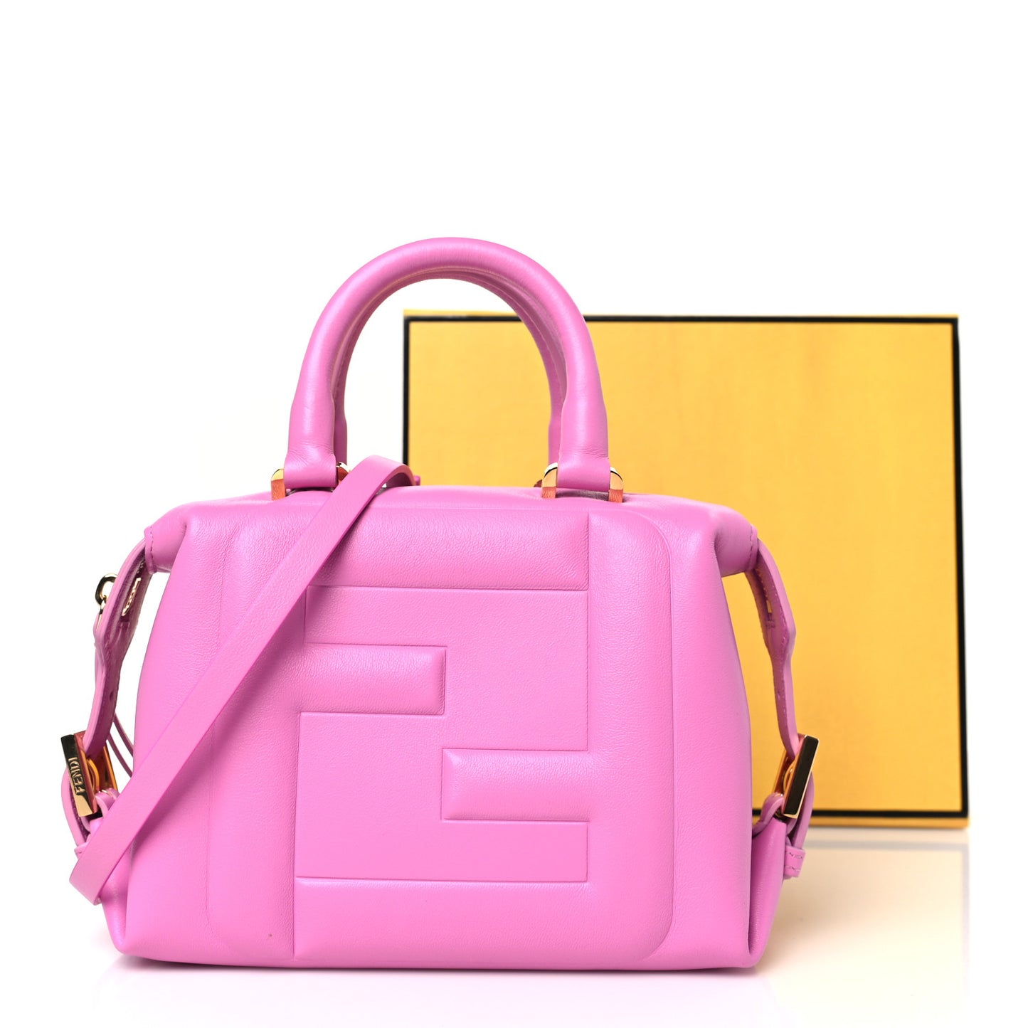 Nappa FF Mini Cube Bag Rosa