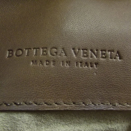 Leather Intrecciato Roma Tote Brown