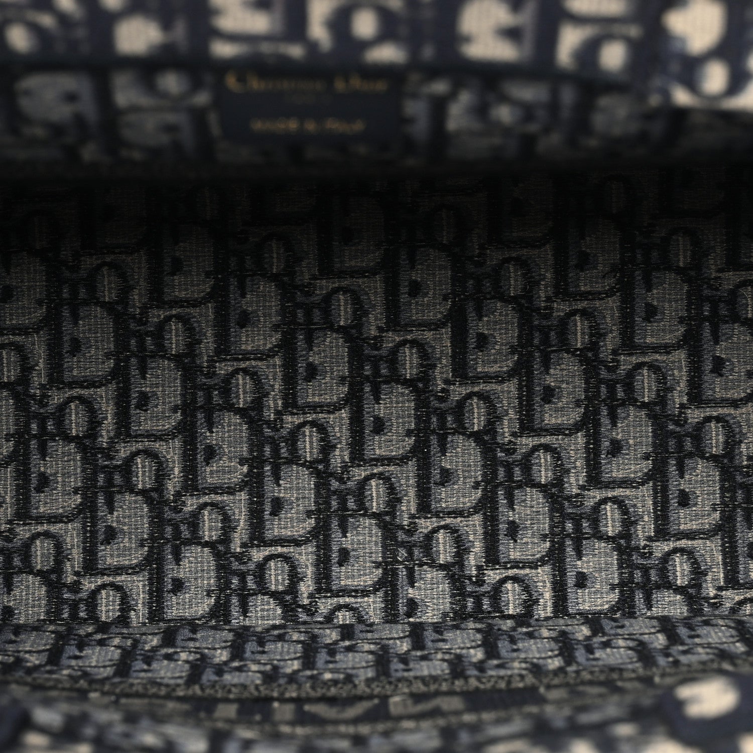 Christian Dior Oblique Medium Book Tote Blue Multicolor 5 of 17