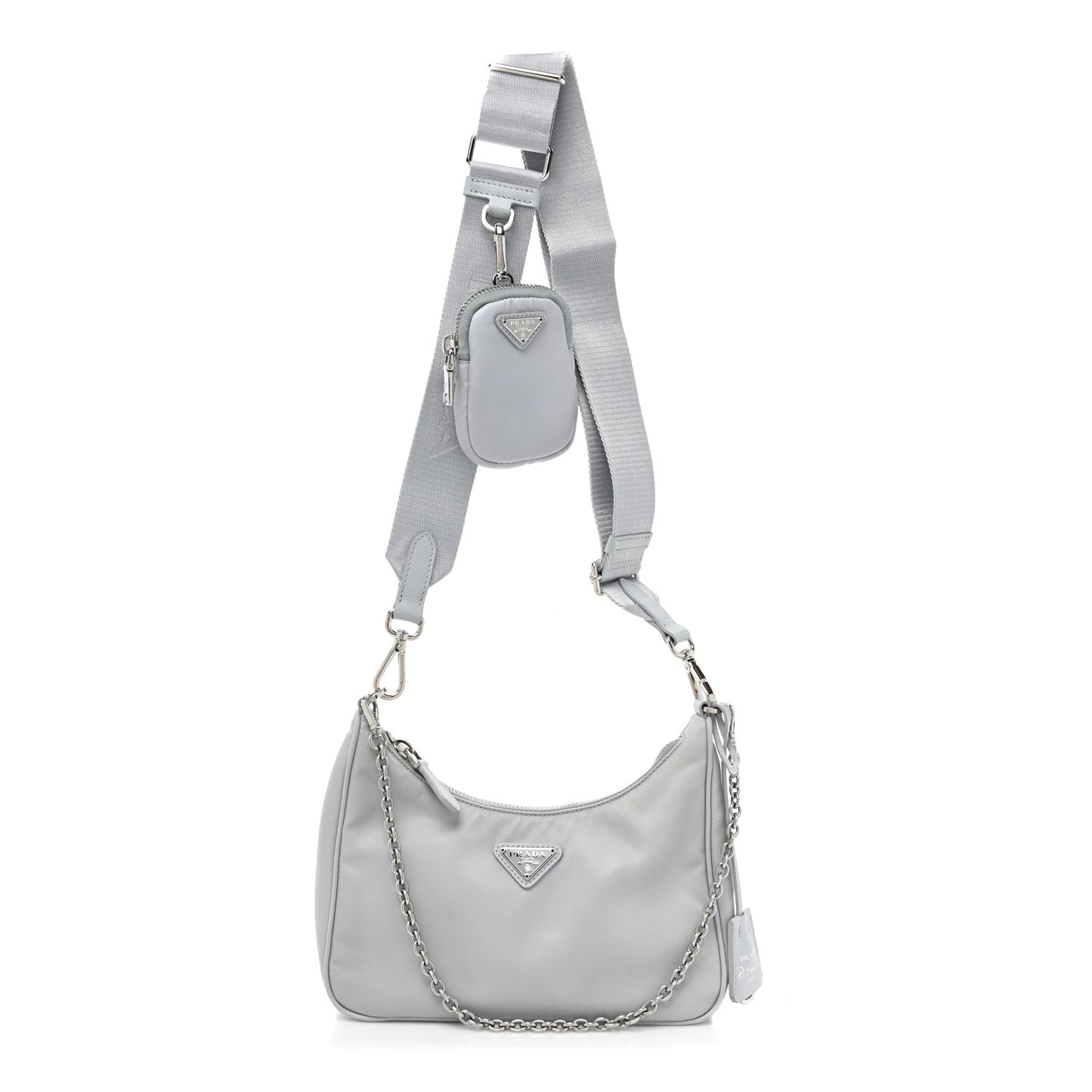 Re-Nylon Saffiano Re-Edition 2005 Shoulder Bag Fiordaliso