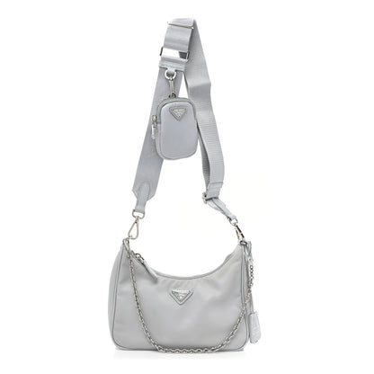 Prada Re-Nylon Saffiano Re-Edition 2005 Shoulder Bag Fiordaliso 1 of 11