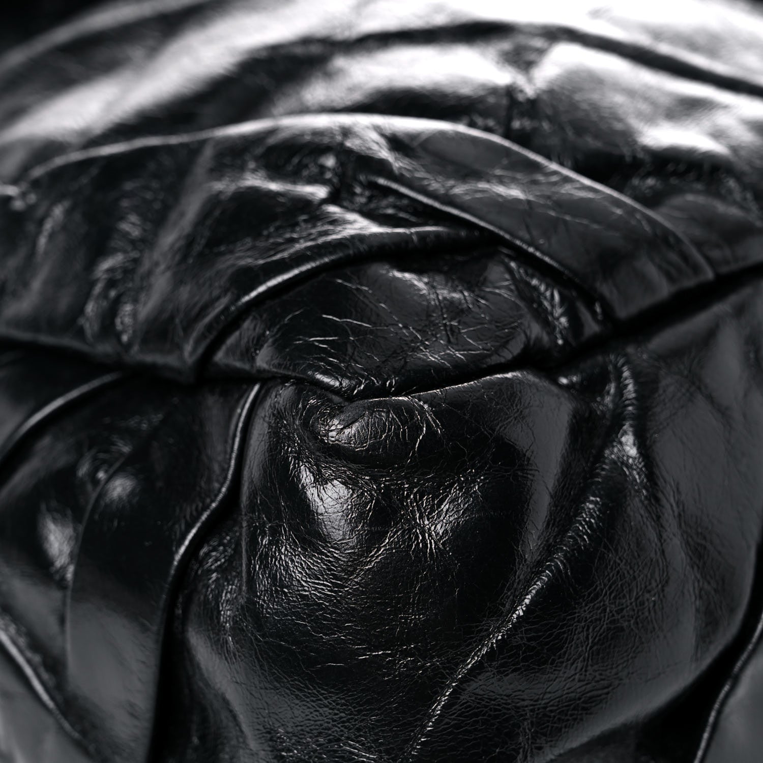 Chanel Glazed Calfskin Twisted Maxi Flap Black 9 of 12