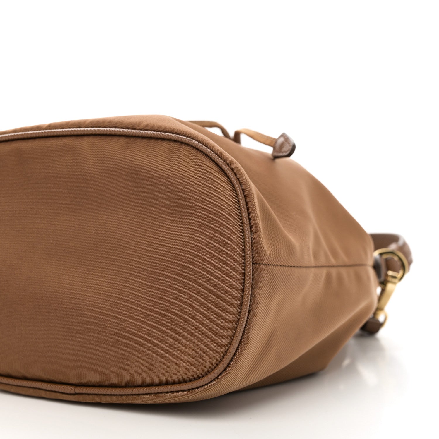 Prada Re-Nylon Saffiano Mini Re-Edition 1978 Bucket Bag Cork Beige 9 of 9