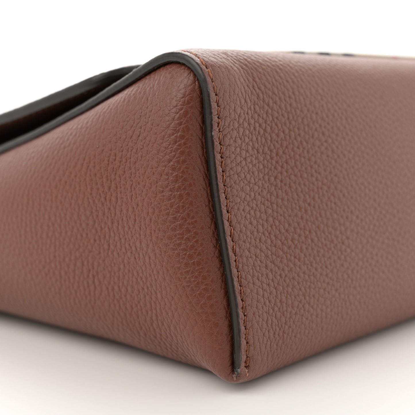 Calfskin Vintage Check Note Crossbody Bag Tan