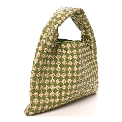 Bottega Veneta Nappa Raffia Intrecciato Small Hop Green Natural 3 of 9