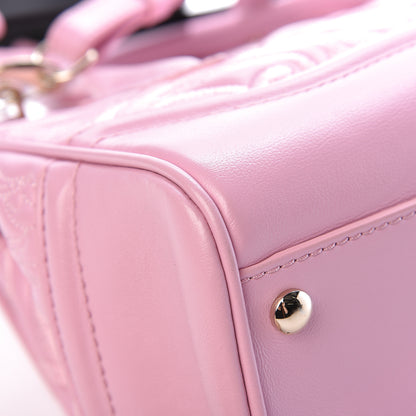 Versace Calfskin Embroidered Medium Baroque Palazzo Empire Bag Pink 13 of 15