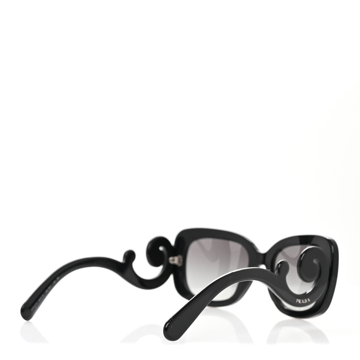 Prada Acetate Baroque Sunglasses SPR 27O Black 4 of 9