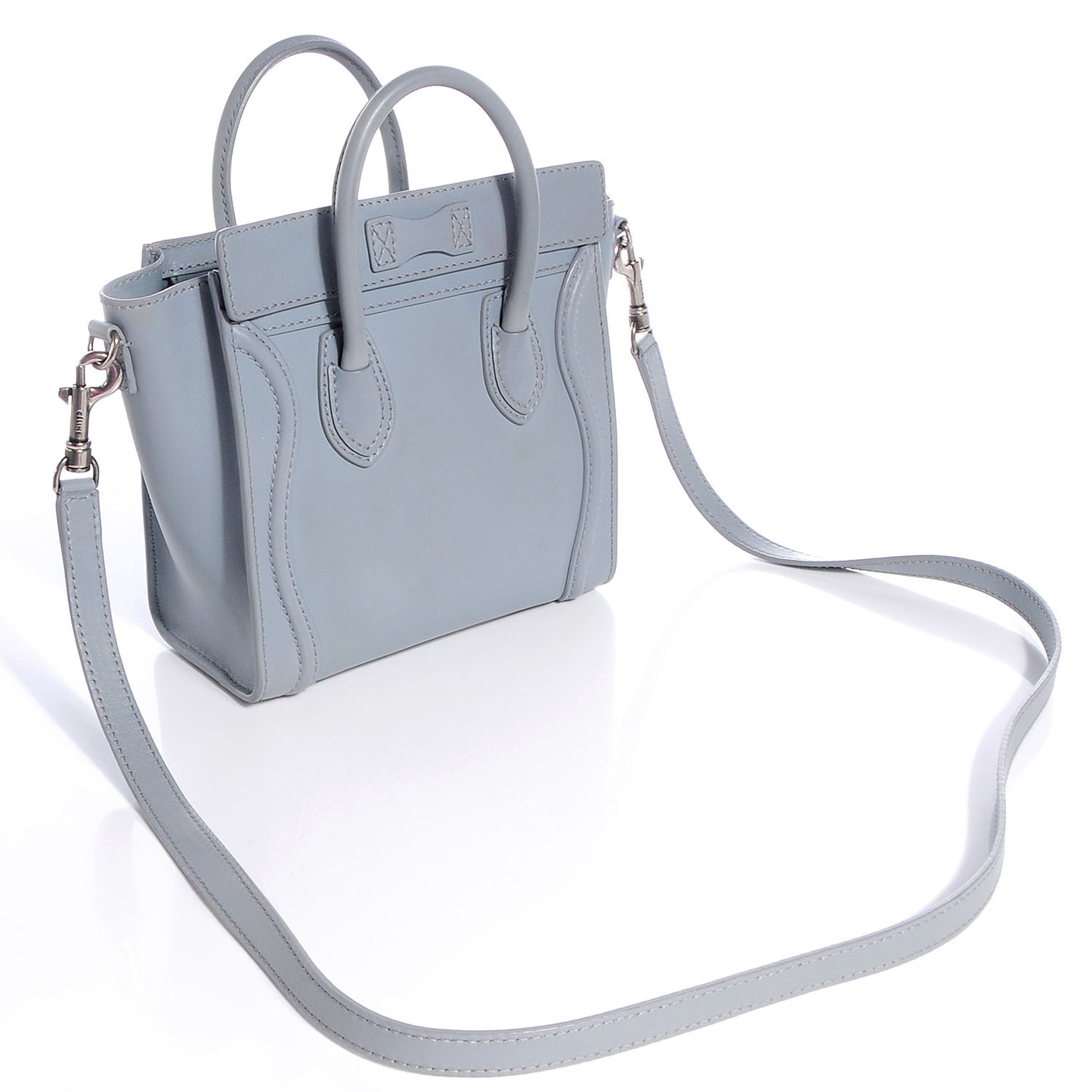 Smooth Calfskin Nano Luggage Glacier