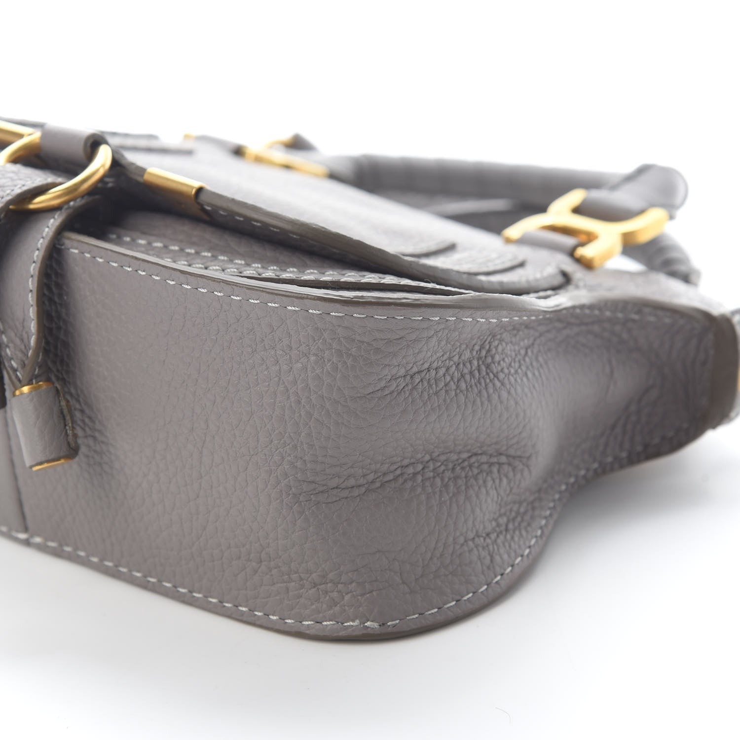 Chloe Calfskin Mini Marcie Satchel Cashmere Grey 9 of 9