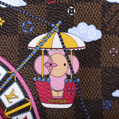 Louis Vuitton Damier Ebene 2020 Christmas Animation Big Wheel Mini Pochette Accessories Rose Ballerine 8 of 9