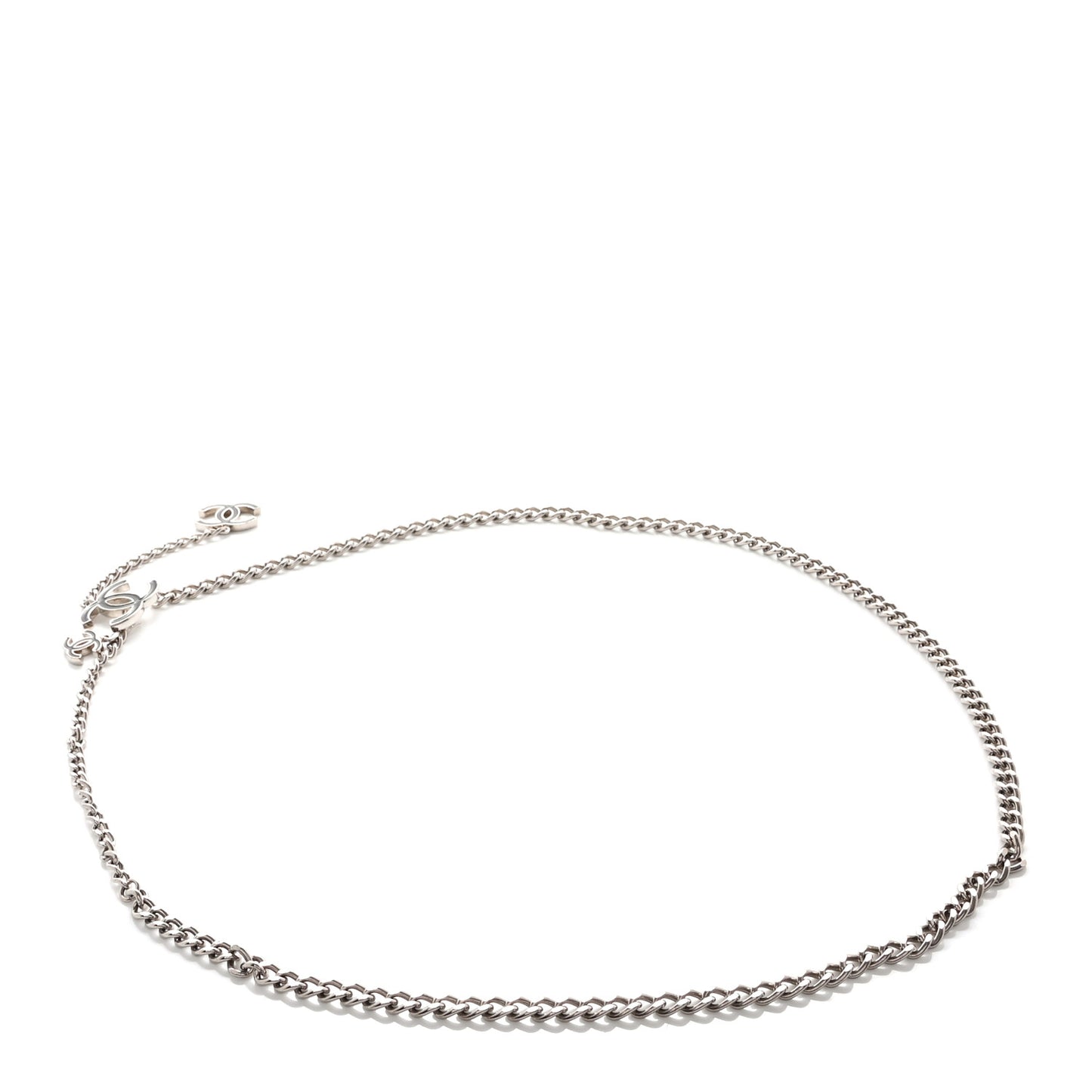 Enamel CC Ceinture Fantai Adjustable Belt Silver Black