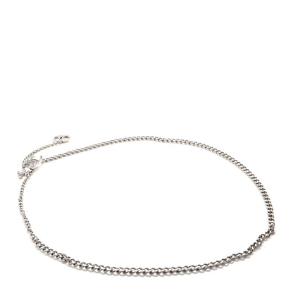 Chanel Enamel CC Ceinture Fantai Adjustable Belt Silver Black 2 of 4