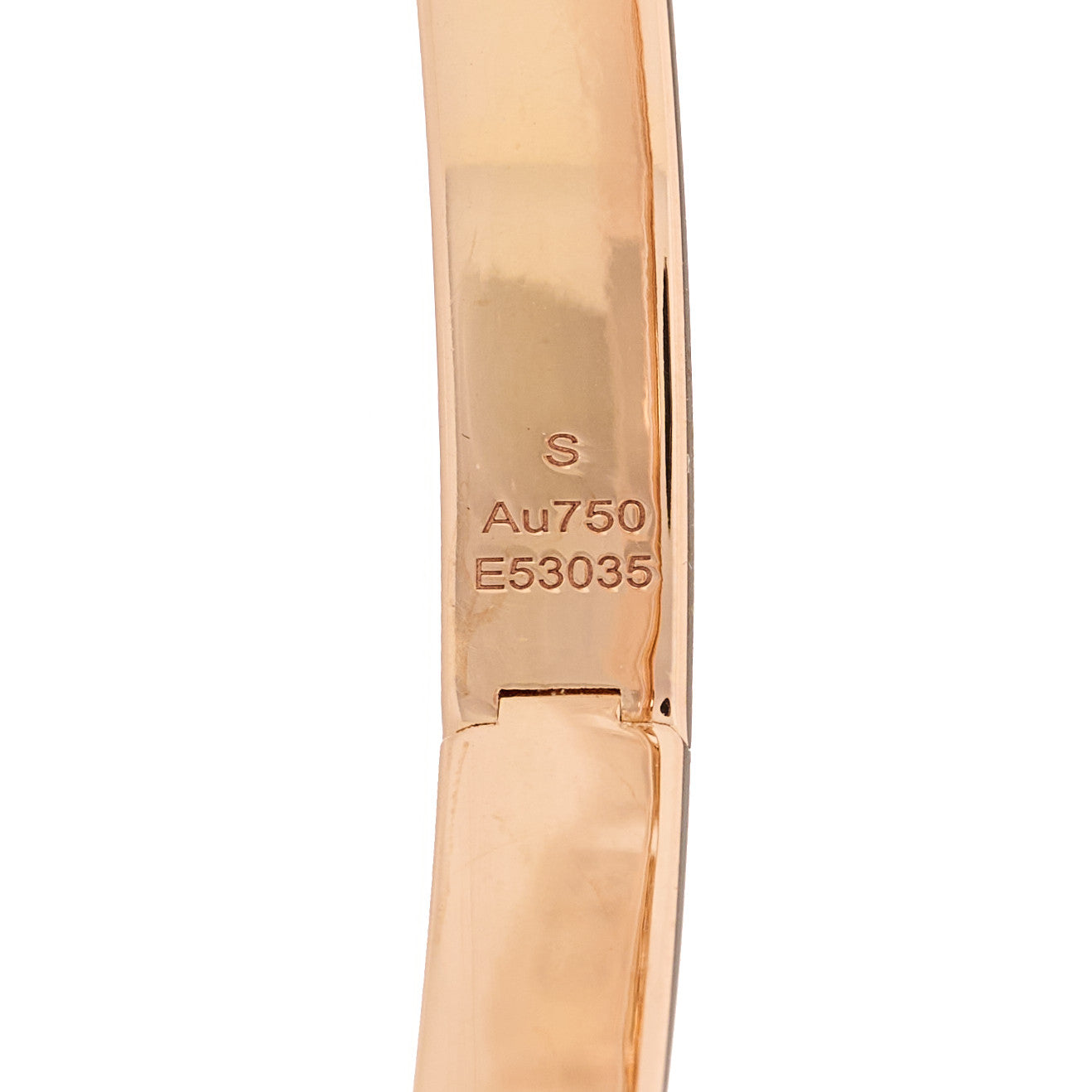 18K Rose Gold Diamond SM Move Noa Pave Bangle Bracelet S