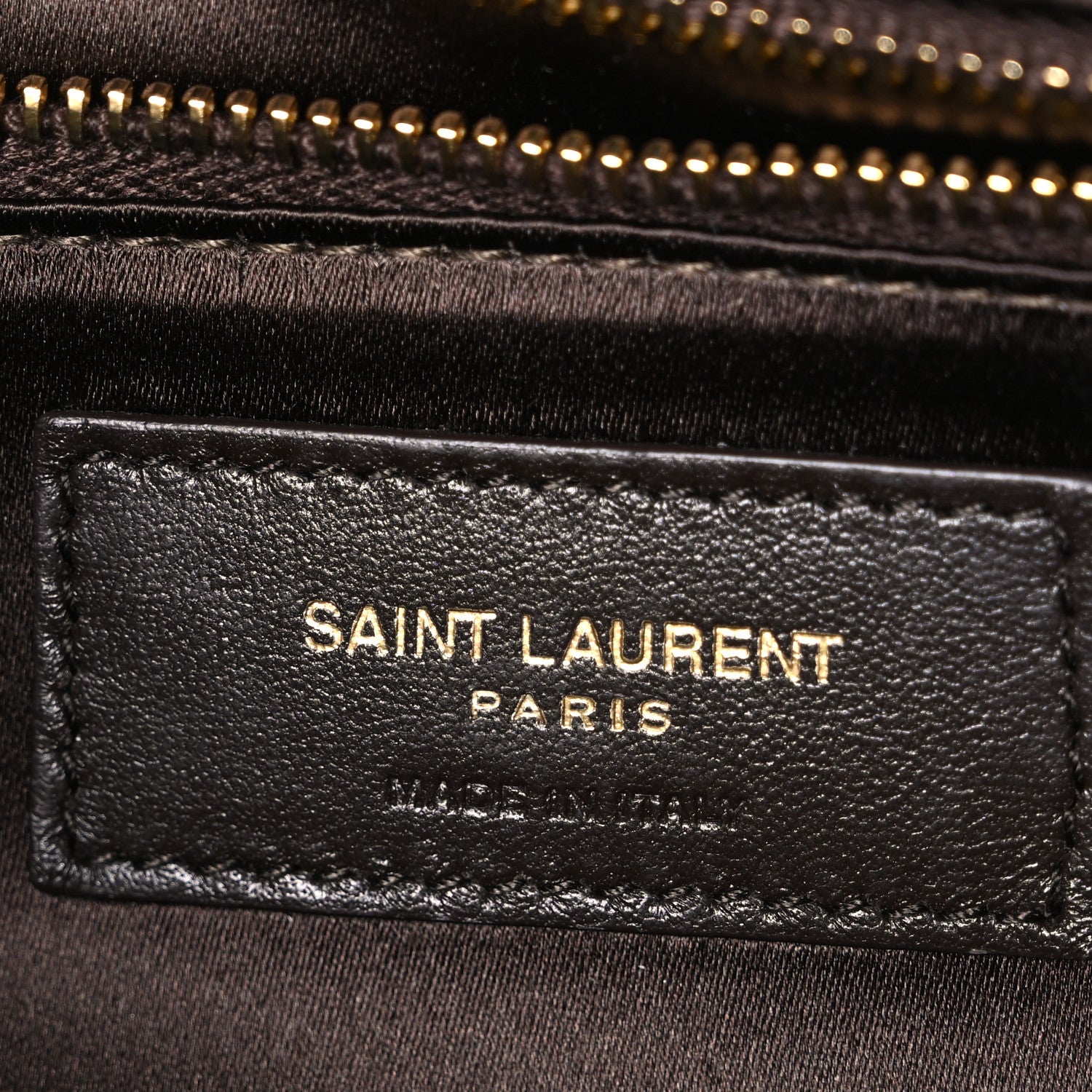 Saint Laurent Sequin Satin Monogram Tassel Kate 99 Brown 6 of 10