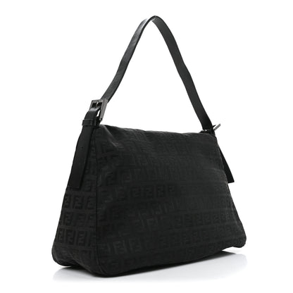 Fendi Zucchino Mama Baguette Black 3 of 10