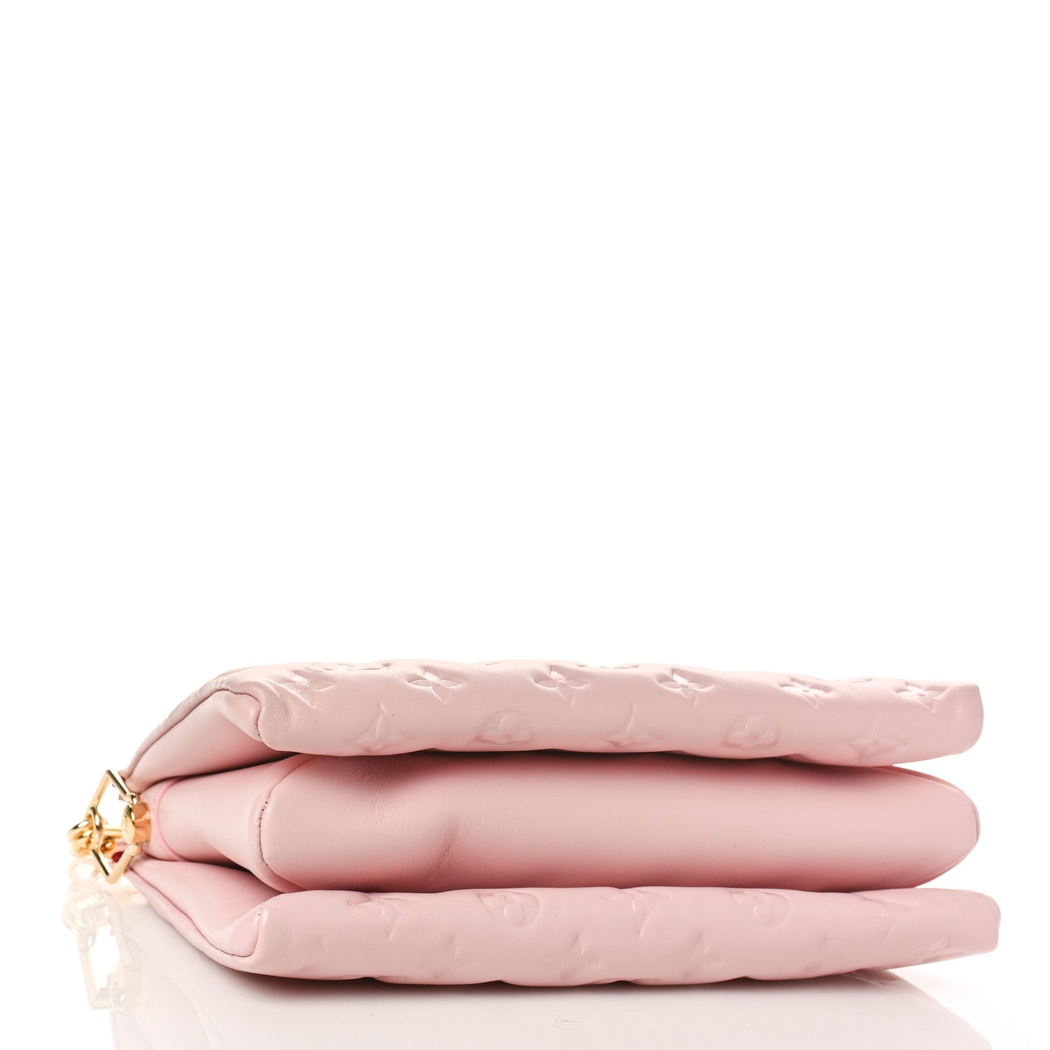 Louis Vuitton Lambskin Embossed Monogram Coussin PM Rose 4 of 8