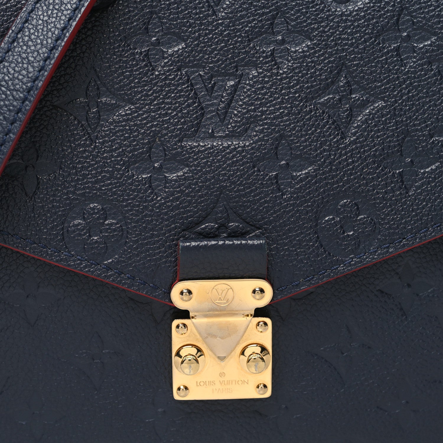 Louis Vuitton Empreinte Pochette Metis Marine Rouge 9 of 11