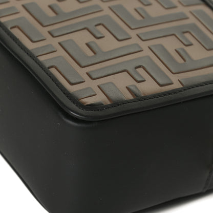 Fendi Vitello Century Bi-Color FF 1974 Embossed Mini Camera Case Maya Black 13 of 15