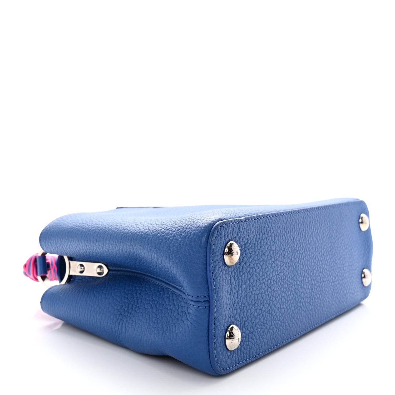 Louis Vuitton Taurillon Braided Capucines BB Blue 4 of 9