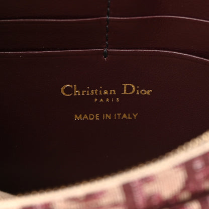 Christian Dior Oblique Saddle Chain Pouch Burgundy 6 of 14