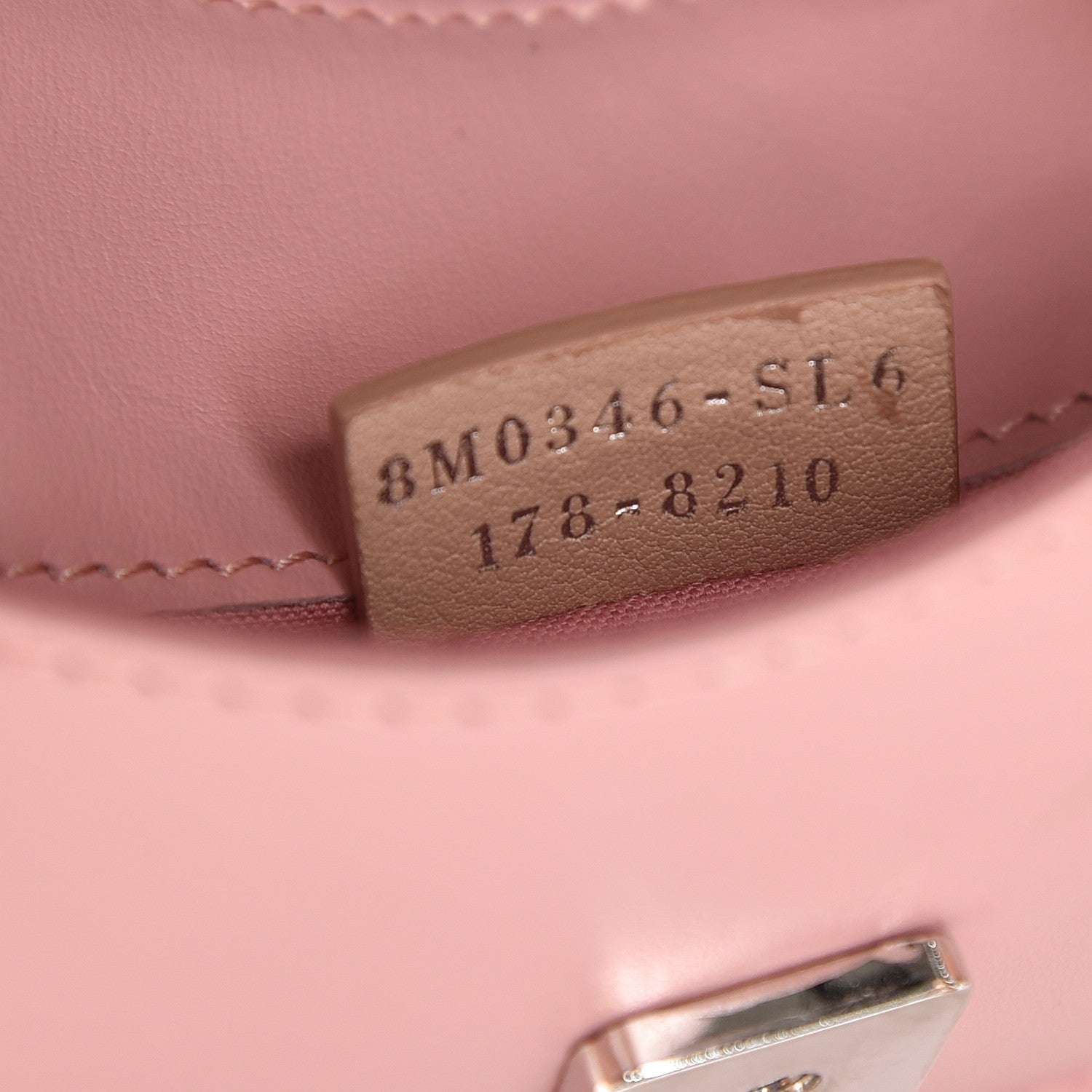 Fendi Vitello Century Hypnoteyes Tube Wallet On Chain Bubblegum 7 of 11