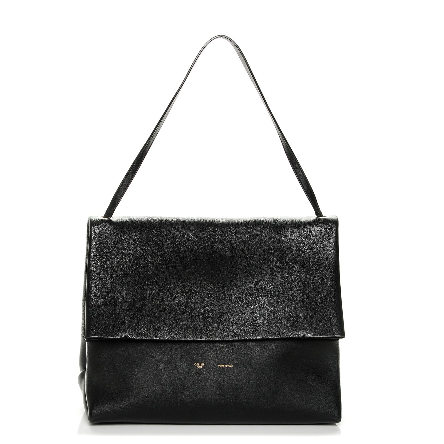 Baby Calfskin All Soft Shoulder Bag Black