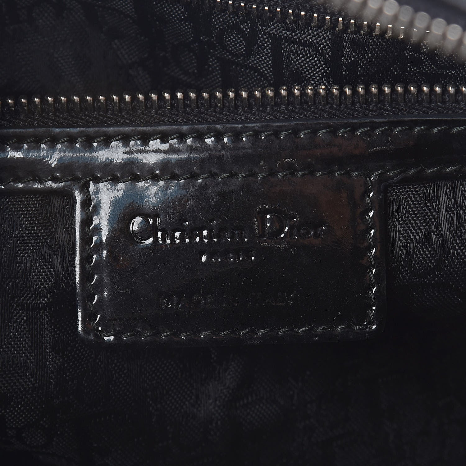 Christian Dior Patent Cannage Large Lady Dior Black 6 of 9