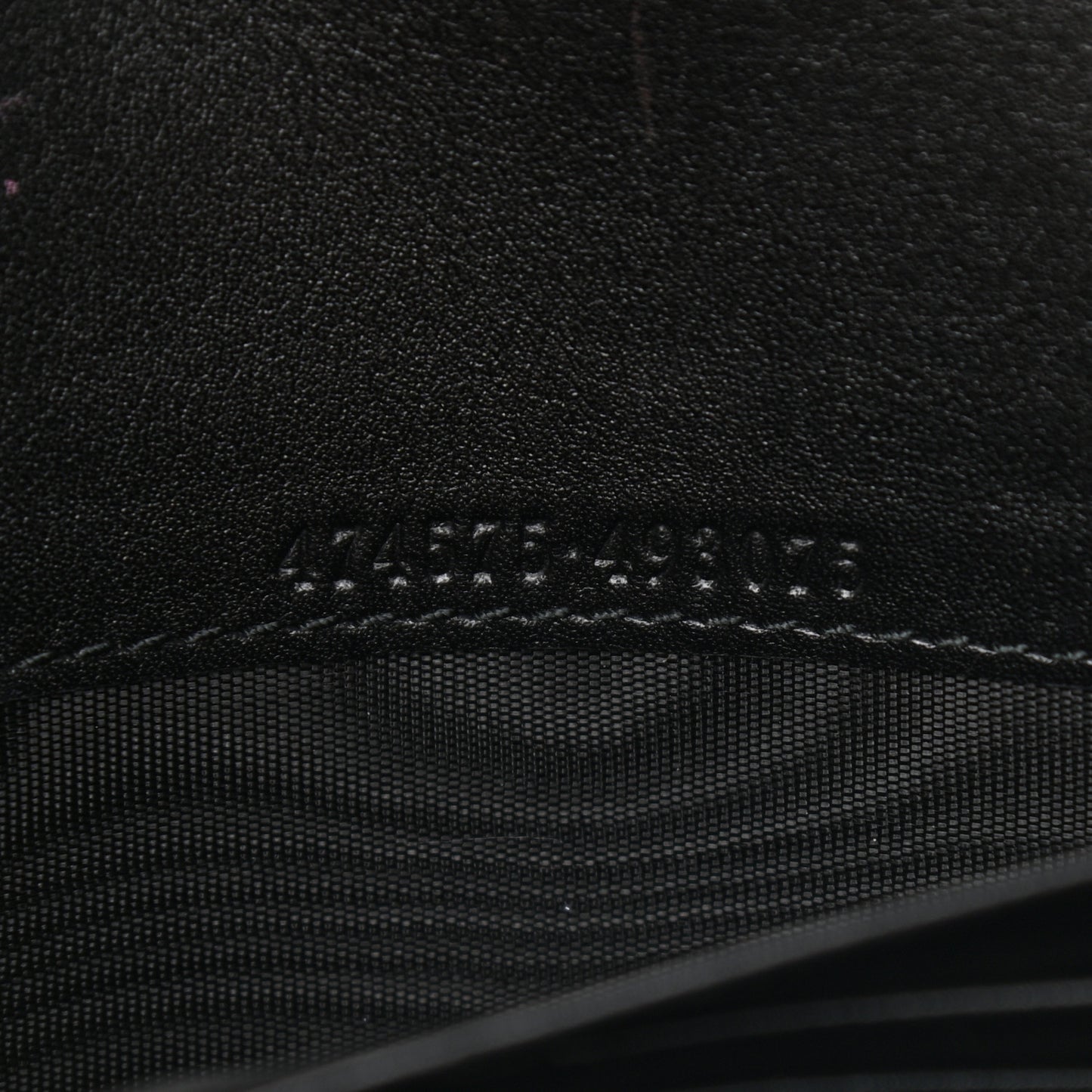 Calfskin Matelasse GG Marmont Chain Wallet Black