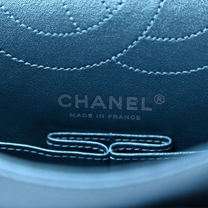 Chanel Metallic Sheepskin Quilted 2.55 Reissue 225 Flap  Blue 5 of 11