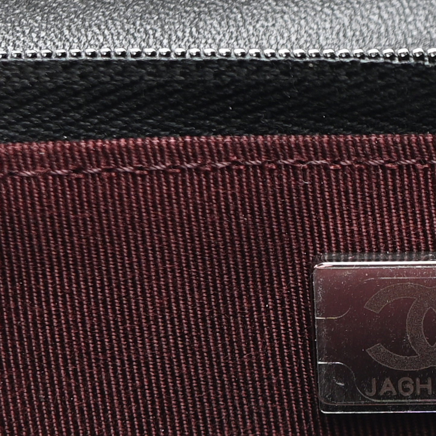 Lambskin Quilted Wallet On Chain WOC Black