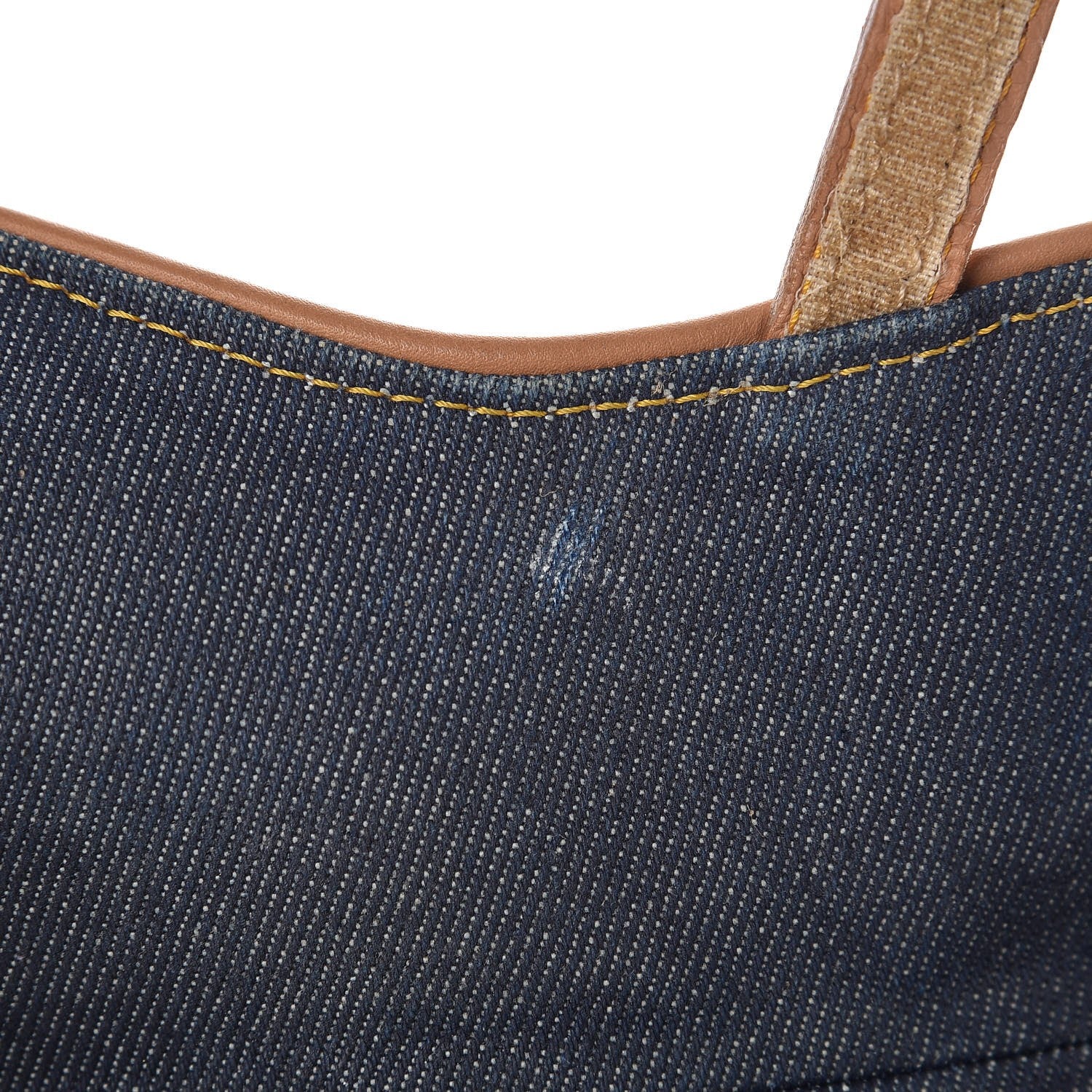 Christian Dior Denim Calfskin Saddle Bag Blue 8 of 9