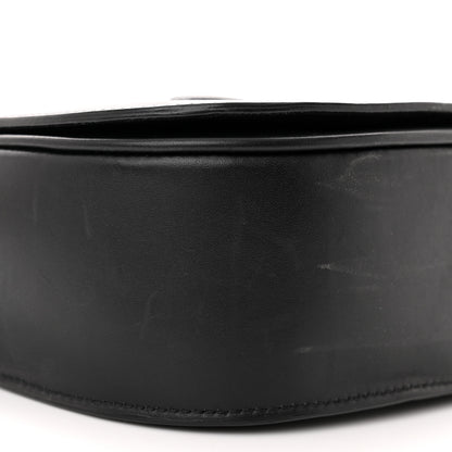 Celine Smooth Calfskin Cuir Triomphe Folco Crossbody Bag Black 8 of 12