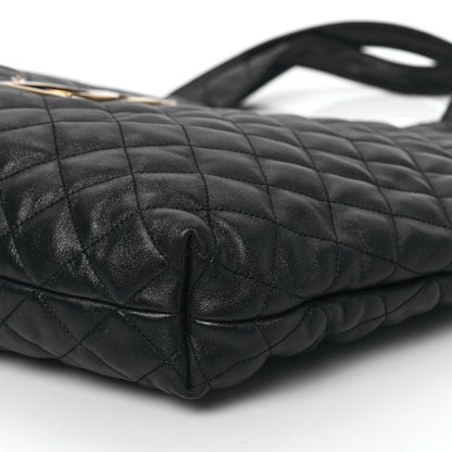 Saint Laurent Lambskin Quilted Maxi Icare Shopping Tote Black 11 of 13