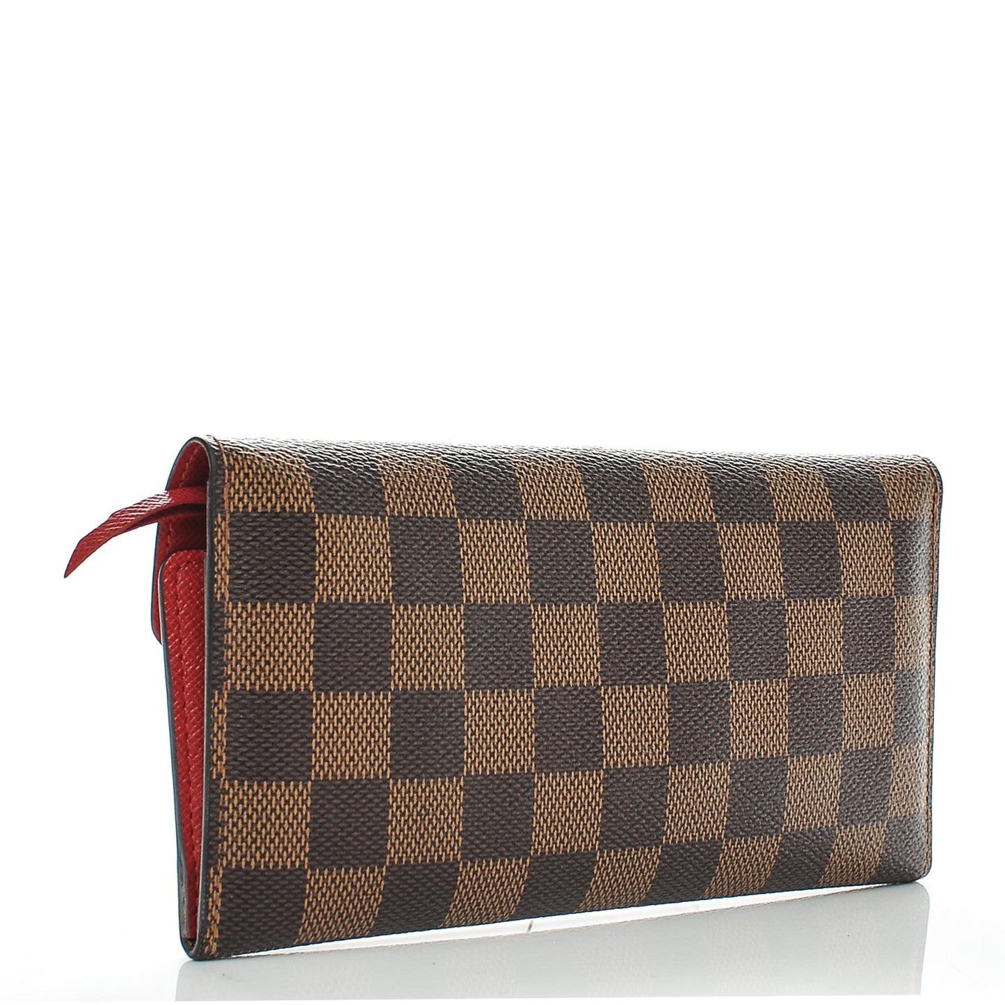 Damier Ebene Josephine Wallet Red