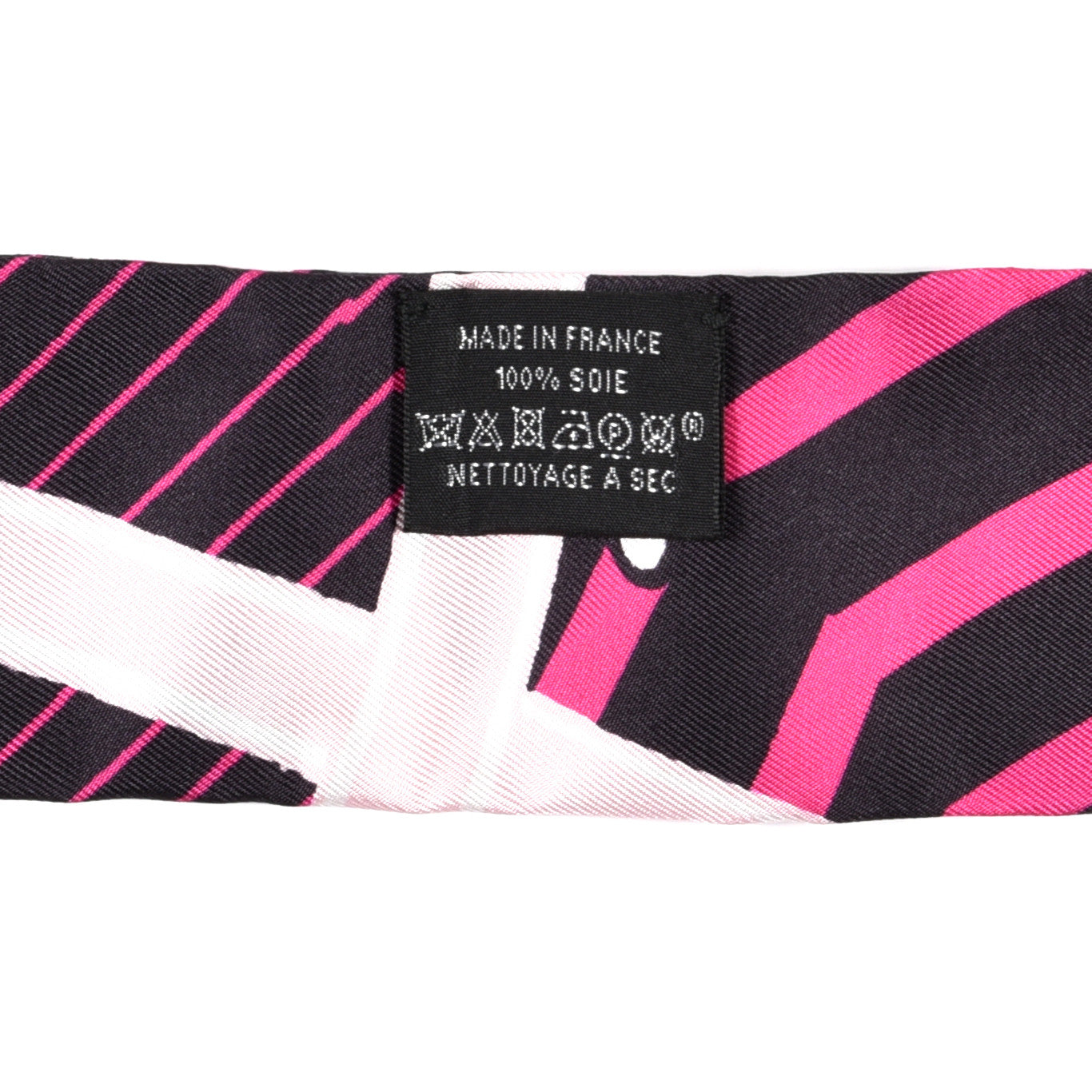 Hermes Silk Jeu de Soie Uniforme Twilly Rose Vif Black Rose 3 of 4