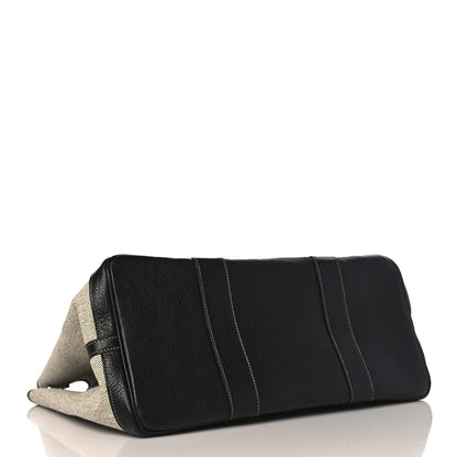 Hermes Toile Buffle Skipper Garden Party 36 MM Tote Black 4 of 9
