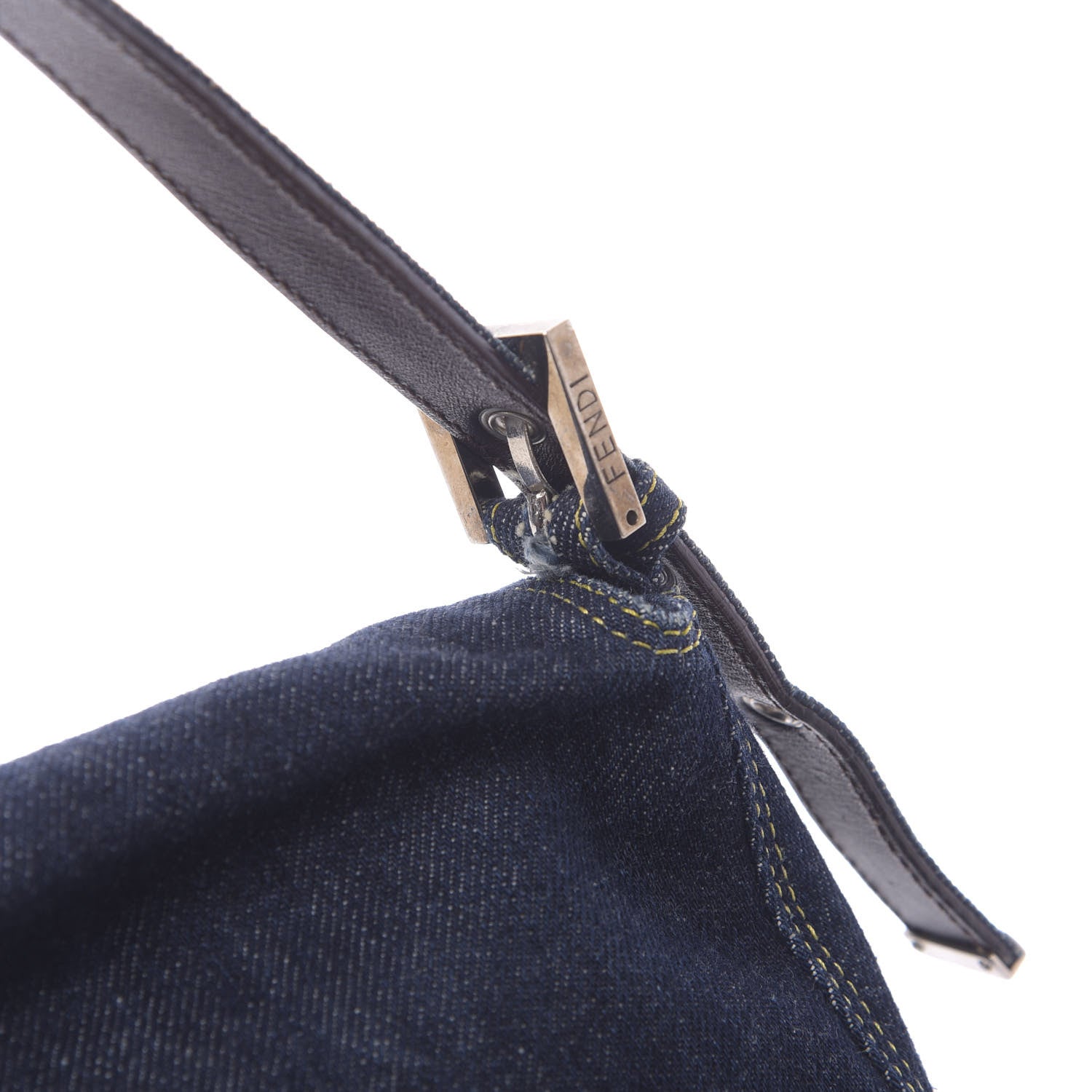 Fendi Denim Mama Baguette Blue 13 of 16